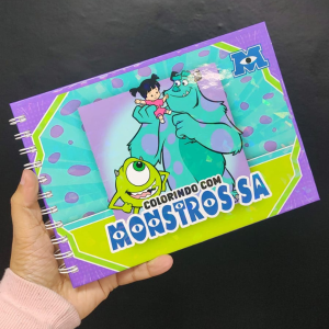 Harry Potter - Livro de colorir Folha 120g 15x21   Wire-o capa dura, laminação holográfica 
